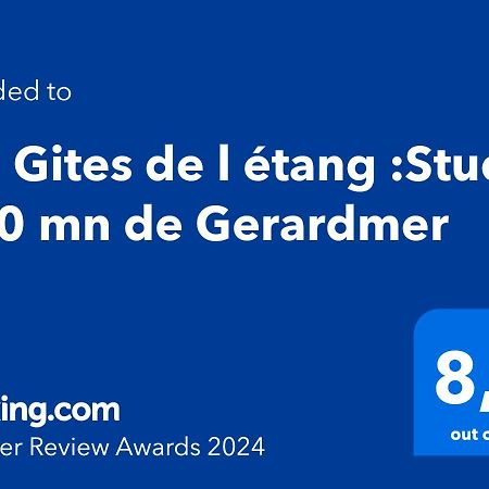 Les Gites De L Etang :Studio A 20 Mn De Gerardmer La Chapelle  Eksteriør bilde